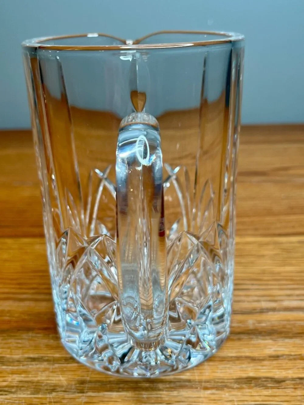 Marquis by Waterford Crystal Brookside 6 3/4 Inch Pitcher with Handle,  30 oz